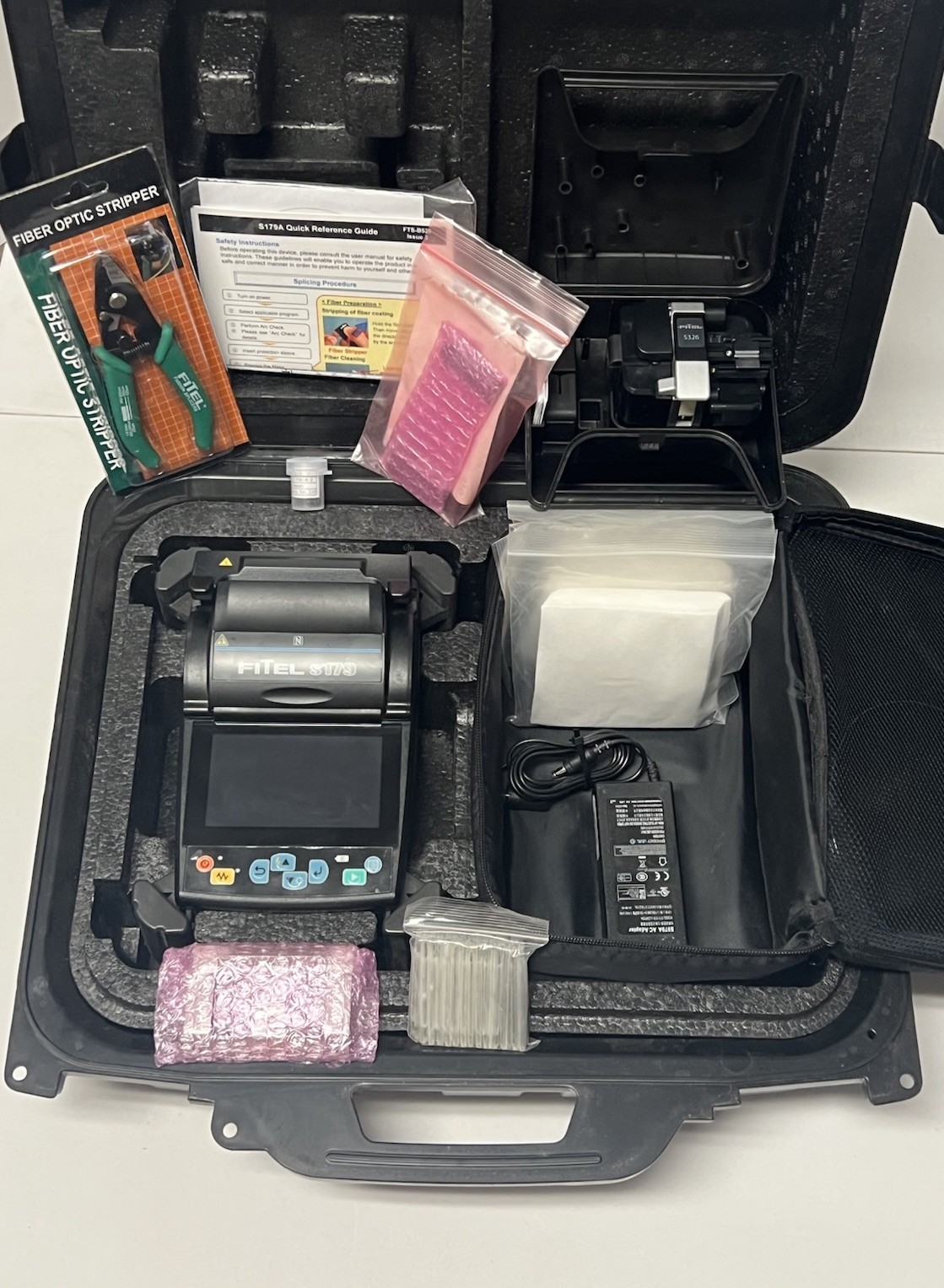 FITEL S179A Hand Held Core Alignment Fiber Fusion Splicer With Fitel S326 Cleaver