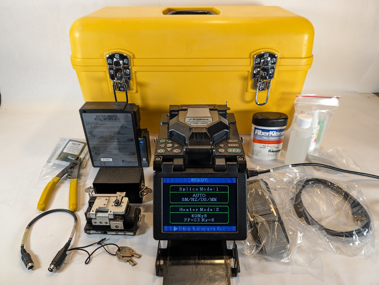 Fujikura FSM-50S SM MM Fiber Core Alignment Fusion Splicer