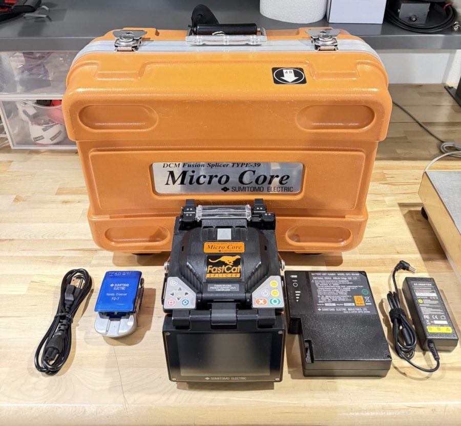 Sumitomo Type-39 Fastcat Micro Core Fusion Splicer With Cleaver