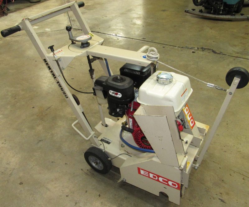EDCO CONCRETE WALK BEHIND - Down Cut SAW - 18” BLADE, 13 HP HONDA DS18-13H