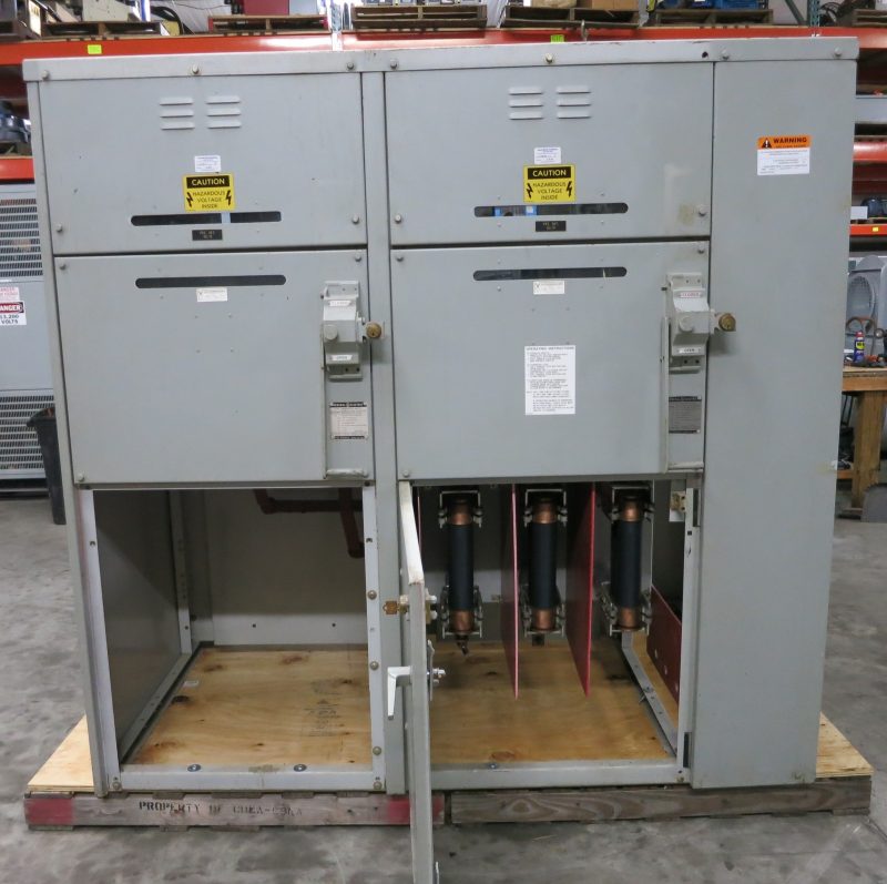 GE 13.8kV - 15.5kV Load Interrupter Manual Transfer Switch 600A Disconnect 100E