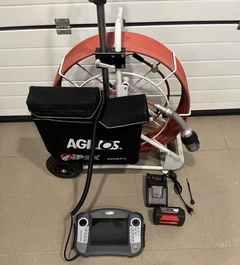 Ipek agilios pipe inspection push rod camera system