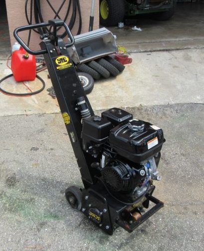 SASE SC10E Deluxe Multi-Use 10 Surface Preparator Scarifier 8 hp honda gas