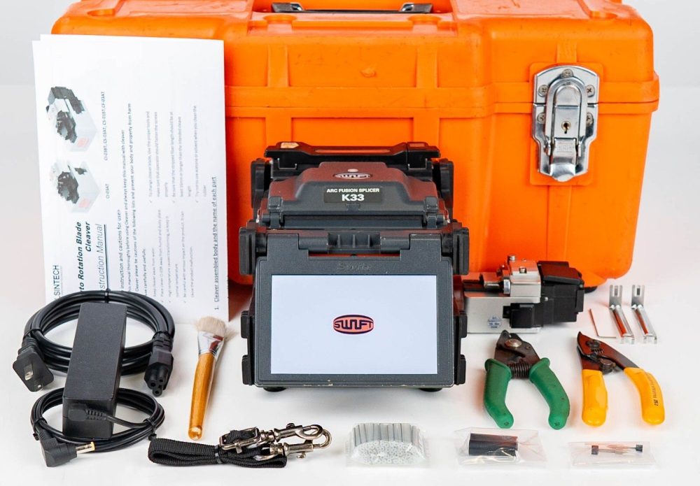 Swift K33 IPAAS Core Alignment Fusion Splicer With Auto Rotation Blade Cleaver